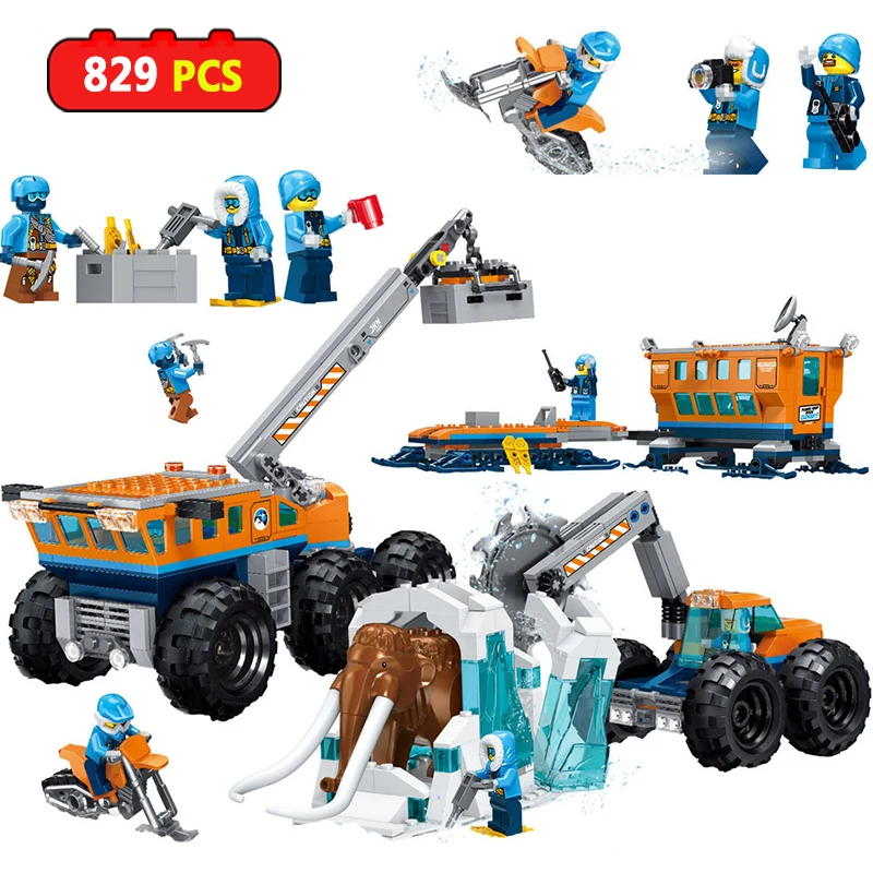 

City Arctic Exploration Base Building Blocks Compatible Legoing Friends Creators Bricks Educational Figures Toys for Children