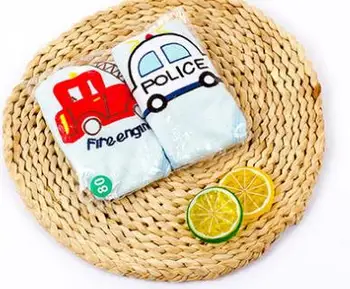 

2psc/lot Boy Girl Baby Cartoon Embroidery Diaper Waterproof Breathable Soft Handle Big Stretch Children Practice Pants