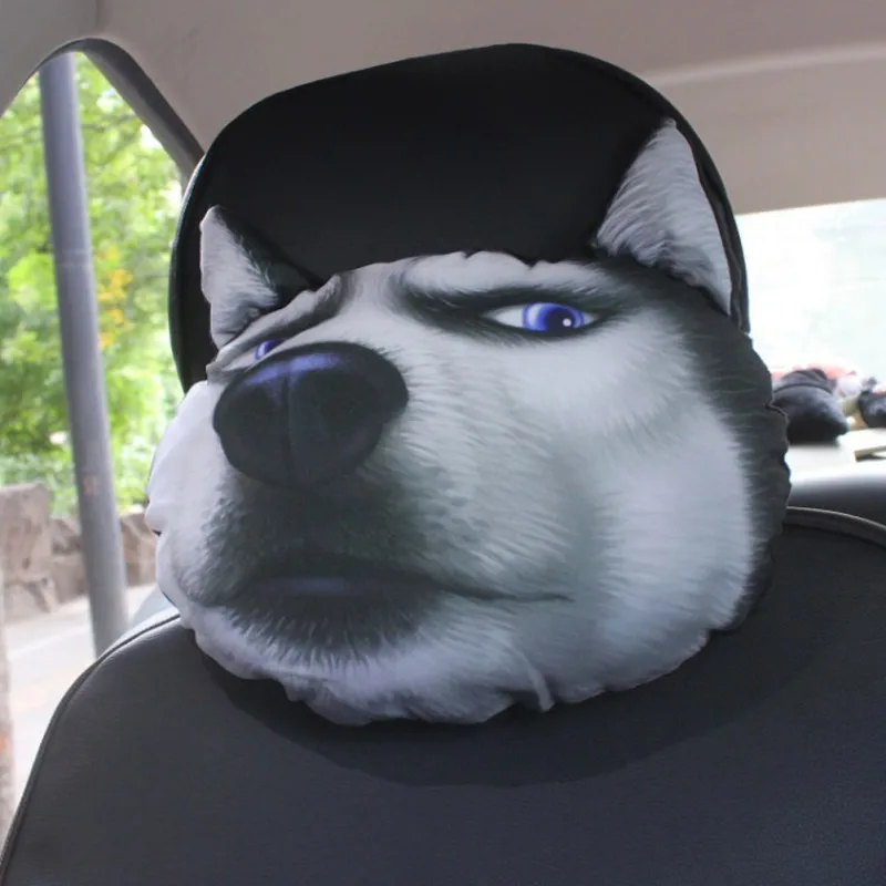 3 D подголовник автомобиля реалистичный мультфильм животных подголовник авто аксессуары