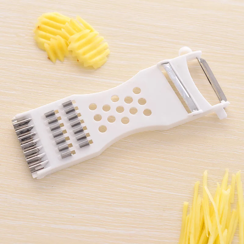 

Food Cutter Vegetable Slicer Stainless Steel Blades Kitchen mandoline Slicer B113 Large 5 of 1 Multi-Function Kitchen Shredder L