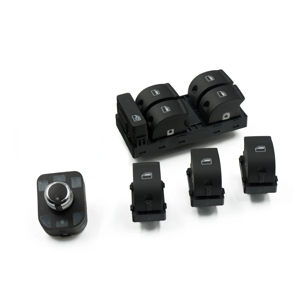 Для AUDI A4 S4 B6 B7 RS4 SEAT Exeo 8E0959851 8E0959855 8E0 959 565 851 Power Electric Master Window Mirror Control Switch SET|mirror control