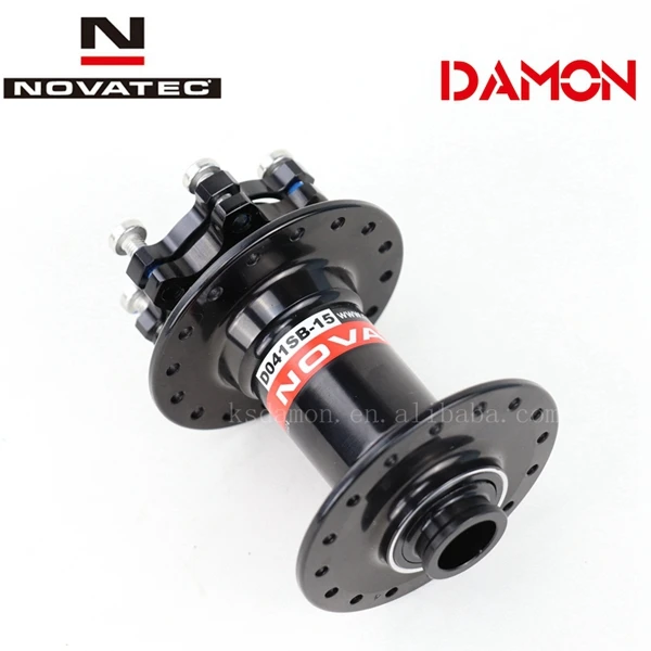 Novatec D041SB DH AM Mtb дисковый тормоз 32 36 отверстие передней ступицы 15 мм для горного велосипеда через ось 100 мм 110 мм 2 подшипника - Цвет: Black 36 Holes 110mm