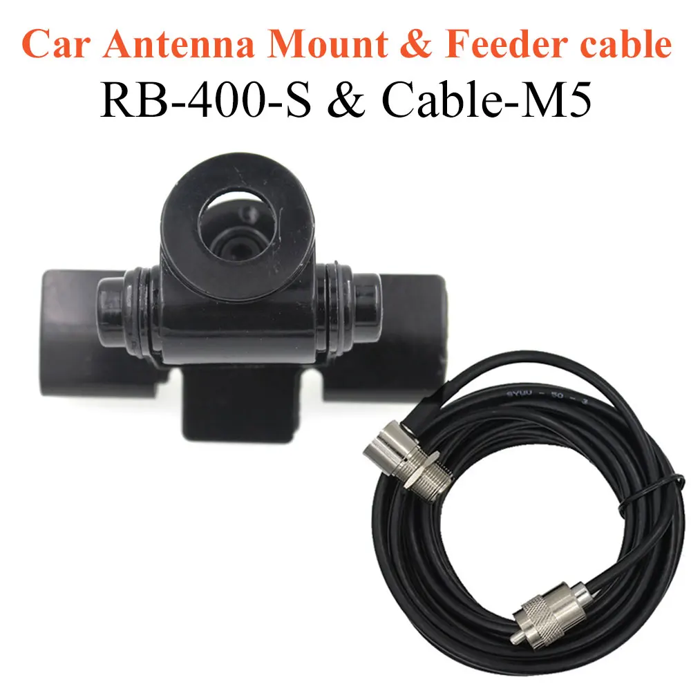 

High Quality Mobile Radio Clip Mount RB-400 With Antenna Mount Cable 5M for Antannas Car Radio KT-8900D KT-7900D BJ-318 etc
