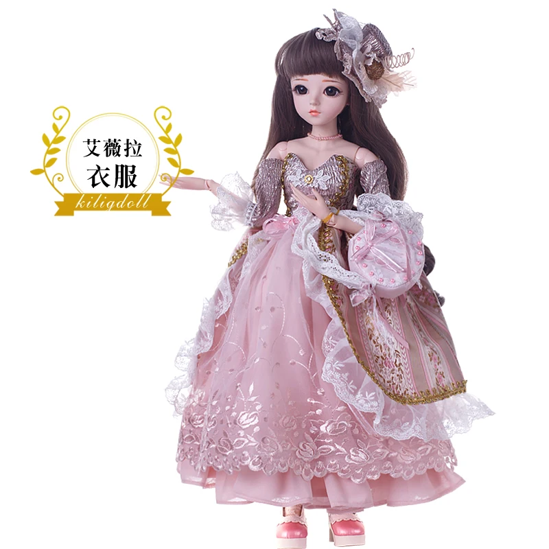 BJD 60 см кукла игрушки высокое качество китайская Кукла 18 шарнир Модная девушка