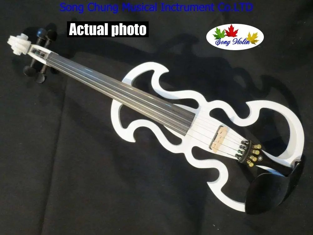 white Color SONG Brand streamline 4/4 electric violin solid wood | Спорт и развлечения