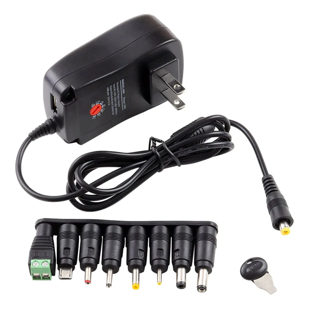 

AC / DC Adapter Adjustable Power supply Universal Power Charger for Laptop Power Charging Universal Power Supply Adapter Plug