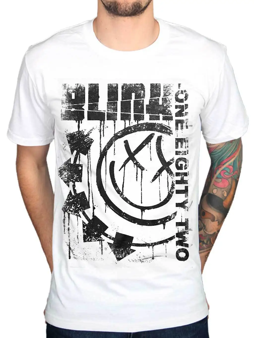 Официальный Blink 182 прописано jumbo печати футболка рок группы Мерч все размеры забавные короткий рукав хлопковая Футболка Топ Футболка