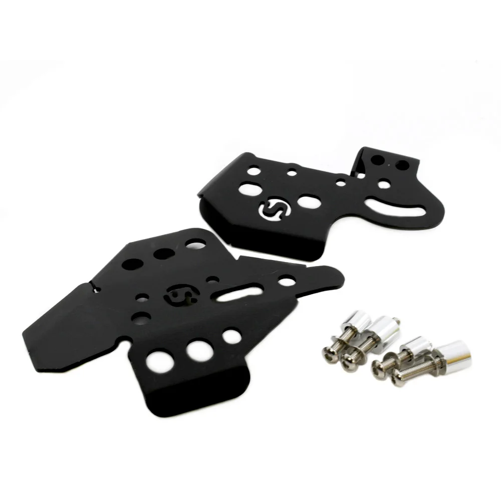 

For BMW F800GS 13-16 Left Right Heel Guard Foot Peg Bracket Rear Set Black Titanium