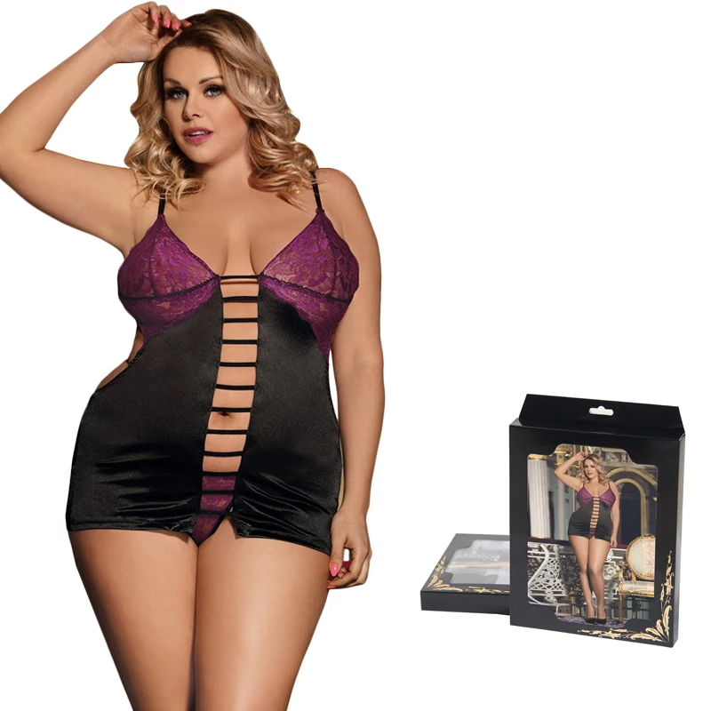 Crochet lace nightgown back open sexy lingerie erotic half cup erotic dress sex underwear set plus size night wear J80416 Crochet lace nightgown back open sexy lingerie erotic half cup erotic dress sex underwear set plus size night wear J80416