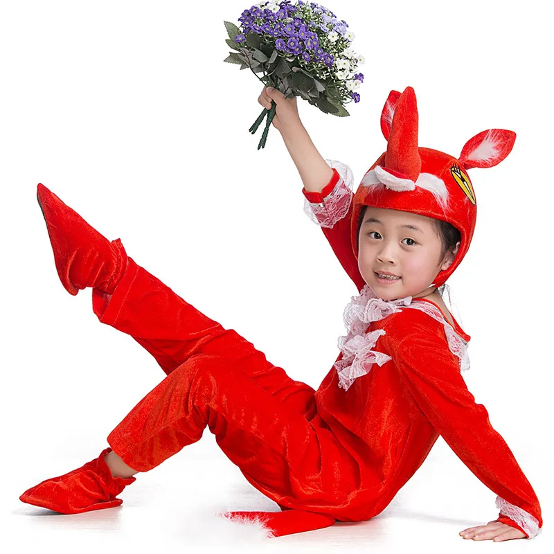 Lace Deco Pet Fox Tiger Crow Costume For Kid Children Adult Cosplay Animal Halloween Christmas Costume Jumpsuit Stage Show Party Lace Deco Pet Fox Tiger Crow Costume For Kid Children Adult Cosplay Animal Halloween Christmas Costume Jumpsuit Stage Show Party