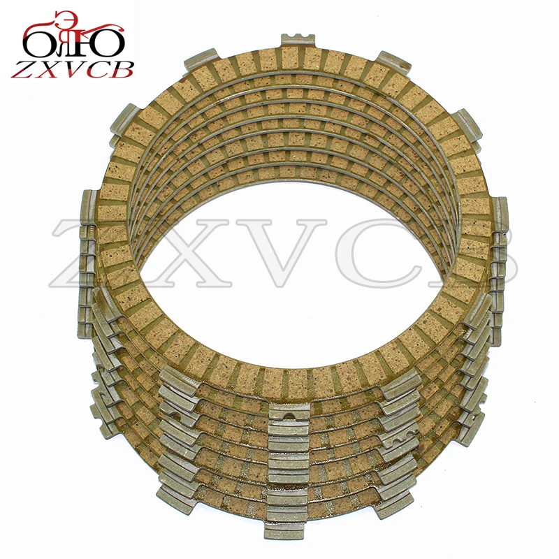 

8PCS FOR YAMAHA XV750 Virago 750 1981 1982 1983 1988-1997 XV750M Virago 1983 engine cylinder clutch plates Parts