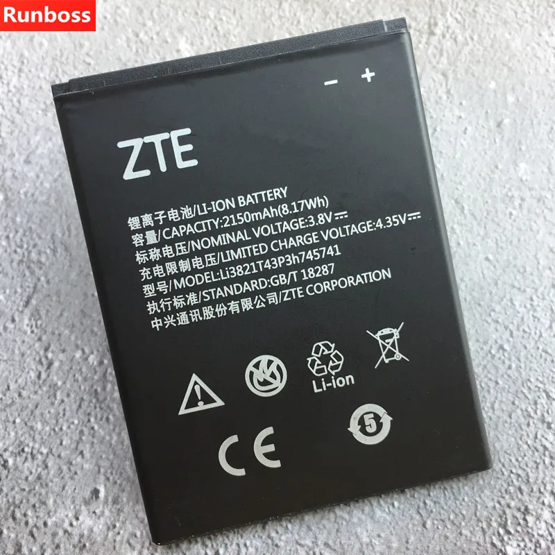 

New Battery Li3821T43P3h745741 For ZTE Blade L0510 Battery 2150mAh Rechargeable Li-ion Built-in Mobile Phone Battery