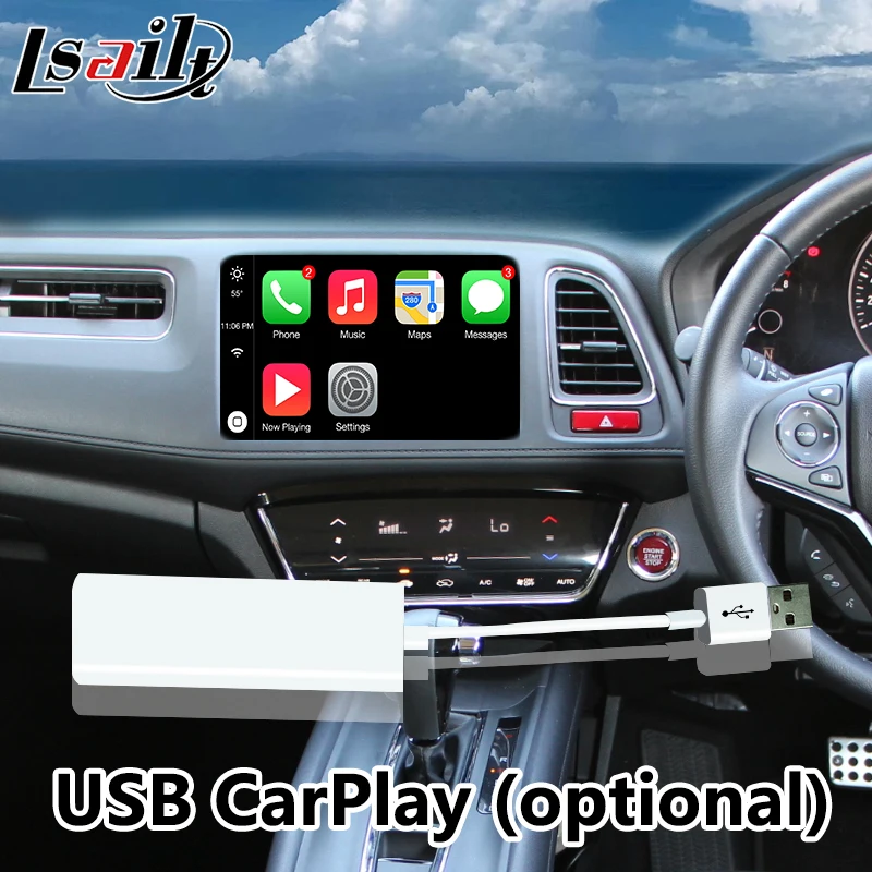 Подключи и играй Android gps навигационная коробка для Honda HRV с беспроводной/USB Mirrorlink wifi