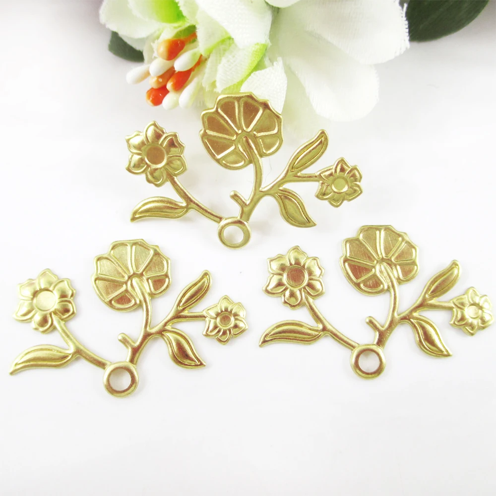 

18*29MM Leaves flower piece of brass DIY headdress,pendant and other jewelry,decorative handicrafts accessories,100Y50520