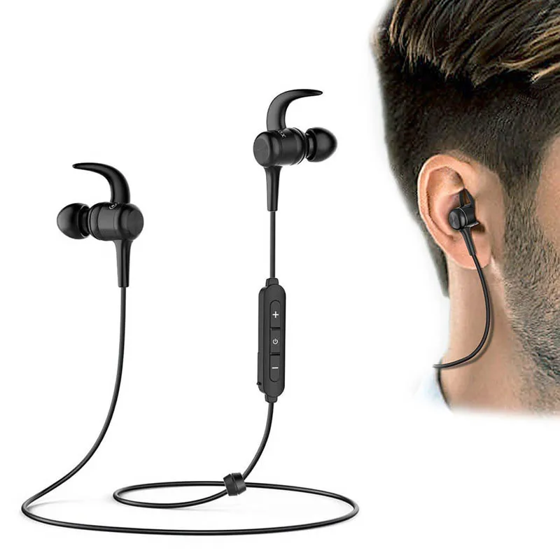 Bluetooth earphones Wireless In Ear Earbuds with Mic for iPad Smartphones PC JHin