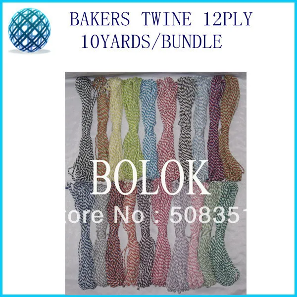 37 видов цветной хлопковый Бейкер twine10 ярдов/комплект(37 шт./партия) хлопковая веревка