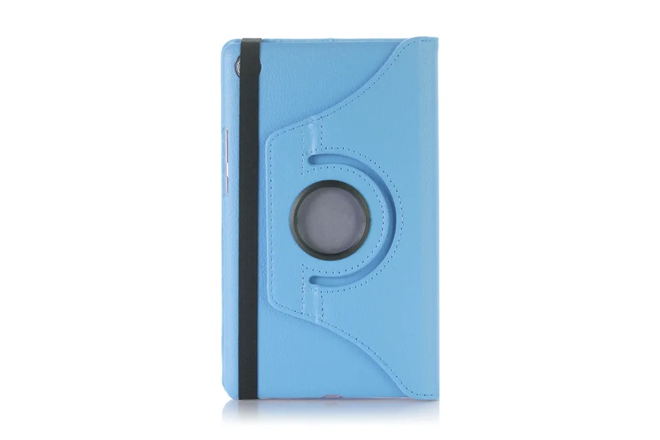 Вращающийся на 360 градусов чехол для huawei MediaPad M5 Lite, 8,0 дюймов, JDN2-W09, защитный корпус, кронштейн, автоматическое Пробуждение/Защита от перепадов сна - Цвет: Sky blue