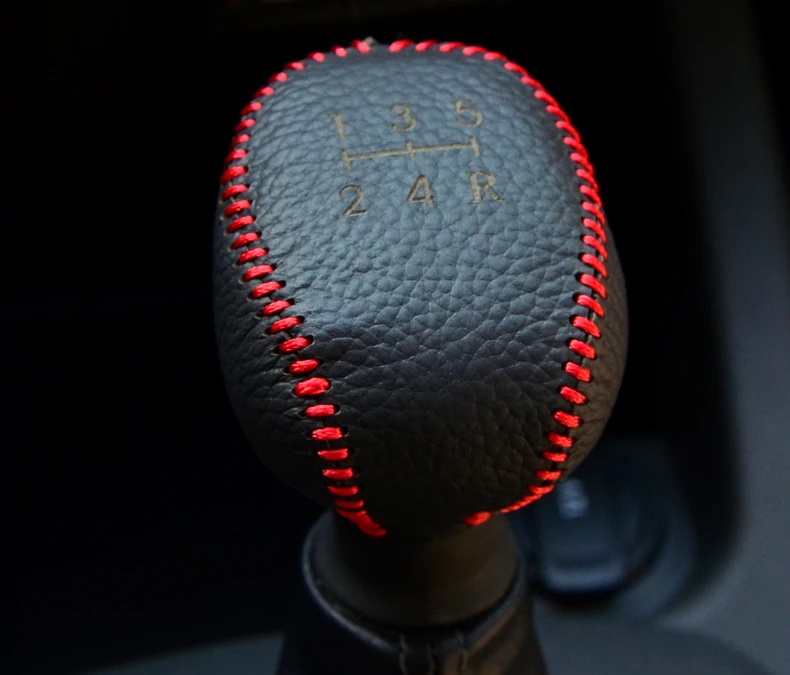 

free shipping 1 pcs Leather Automatic 5-Speed Gear Shift Collars Cover for Chevrolet sail 3 2015 2016 2017
