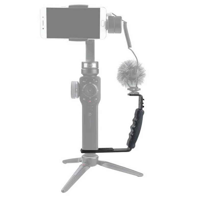 Smooth Q 4 Mic Stand L кронштейн для камеры ручка Zhiyun DJI Osmo LED Light Rode Videomicro с 2 креплениями