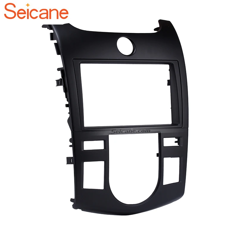 

Seicane Double Din Car Radio Fascia Frame CD Trim Cover Kit Stereo Install Dashboard Refitting Panel For 2009 KIA FORTE Auto AC