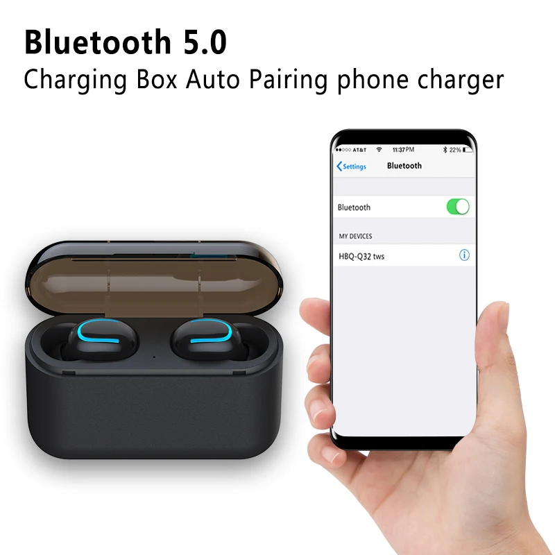 ASKMEER TWS Bluetooth 5,0, наушники, мини, настоящие, беспроводные, 3D стерео наушники с микрофоном, свободные руки, спортивные наушники, авто сопряжение, гарнитура