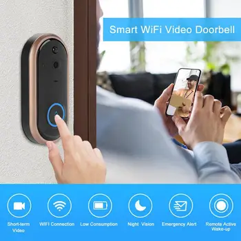 

New Smart WiFi Video Doorbell Wireless Home Security Intercom Visible Doorphone with Chime