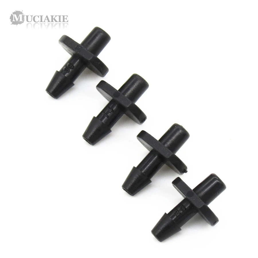 

MUCIAKIE 50PCS 1/8'' Single Barbed Adaptor Barbs Connectors for Arrow Dripper Set Garden Irrigation Fittings