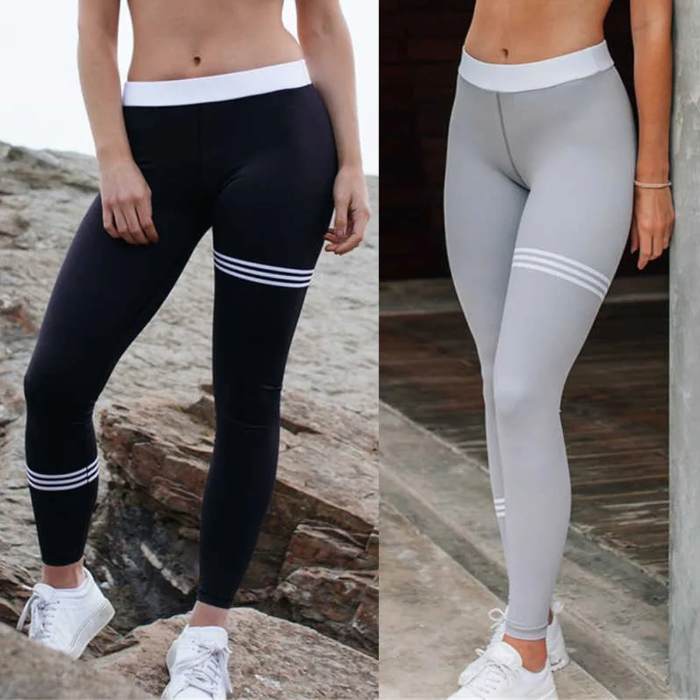 Buy Sexy Gray Black Workout Yoga Sport Leggings