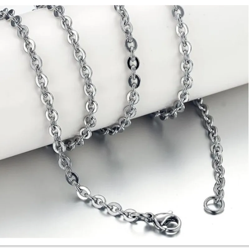316L stainless steel jewelry titanium steel chain single chain O type