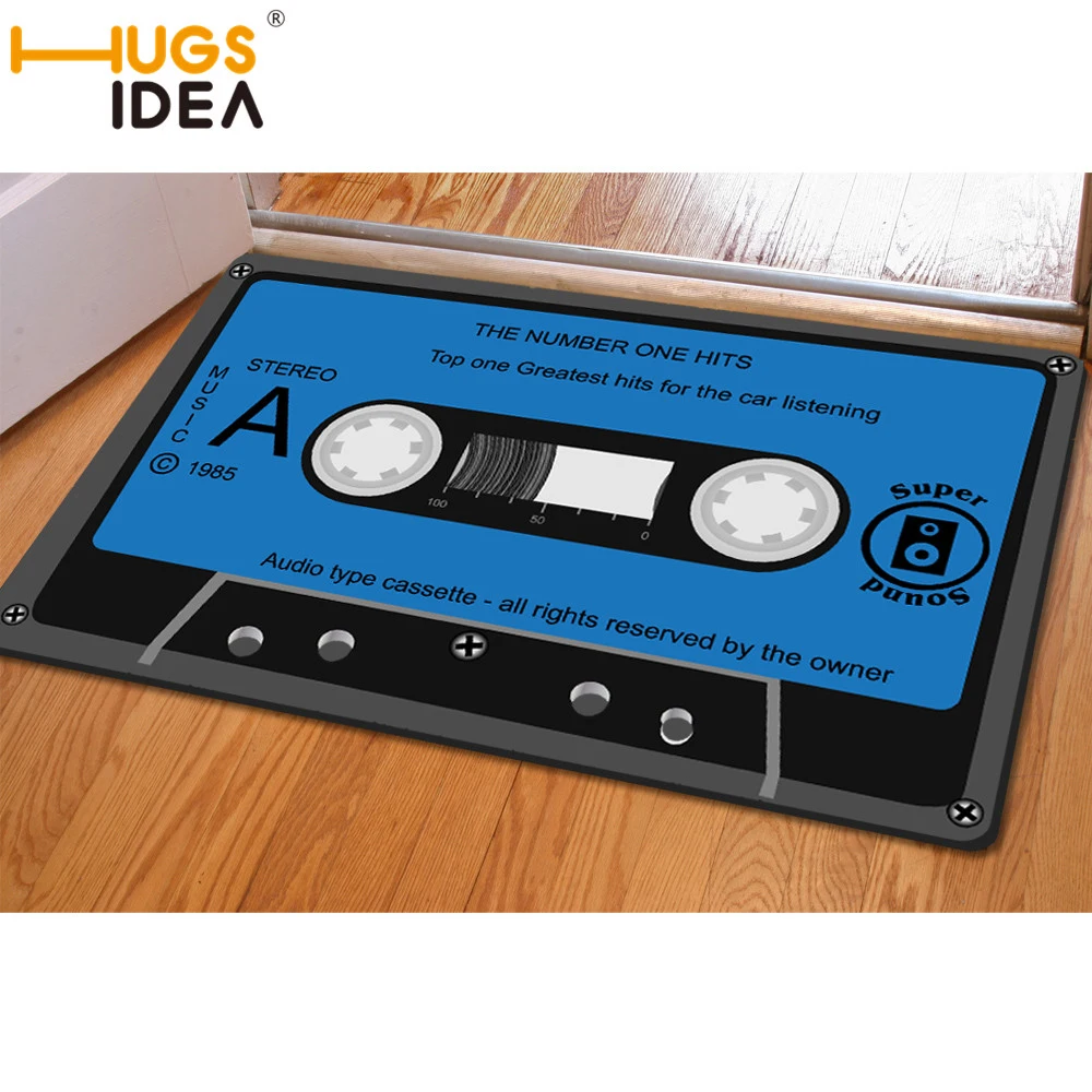 HUGSIDEA синий черный Винтаж Магнитная лента ковер нескользящей резиновой тонкий коврик для гостиной салон кухня коврики коврики