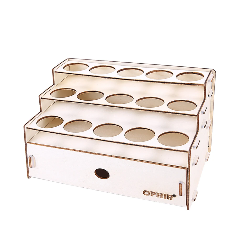OPHIR DIY деревянная стойка для красок с выдвижными ящиками 15 отверстий акриловых