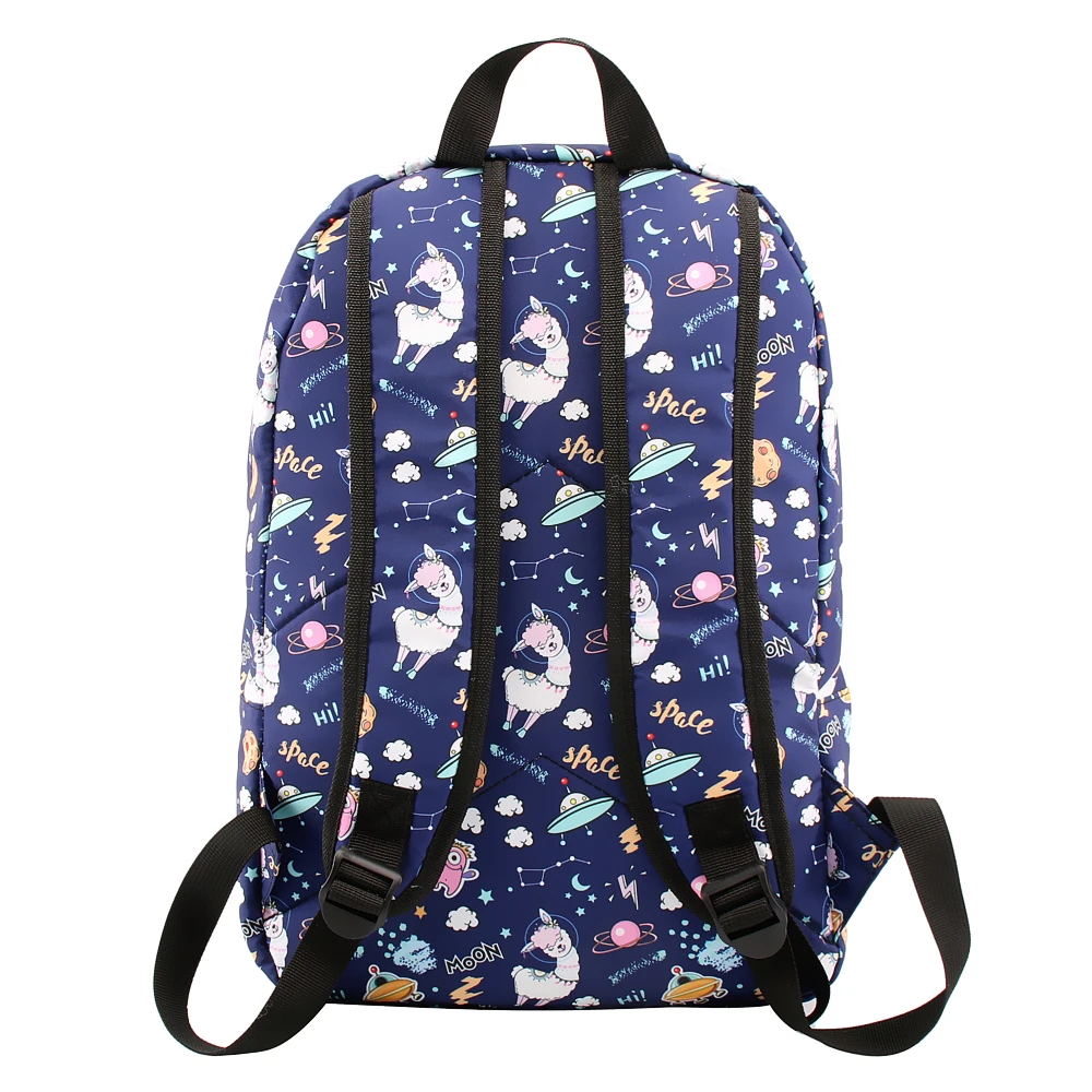 Deanfun сумка набор рюкзак для девочек пространство очаровательны лама прочный водонепроницаемый рюкзаки подростков 80042+ 60199+ 51481