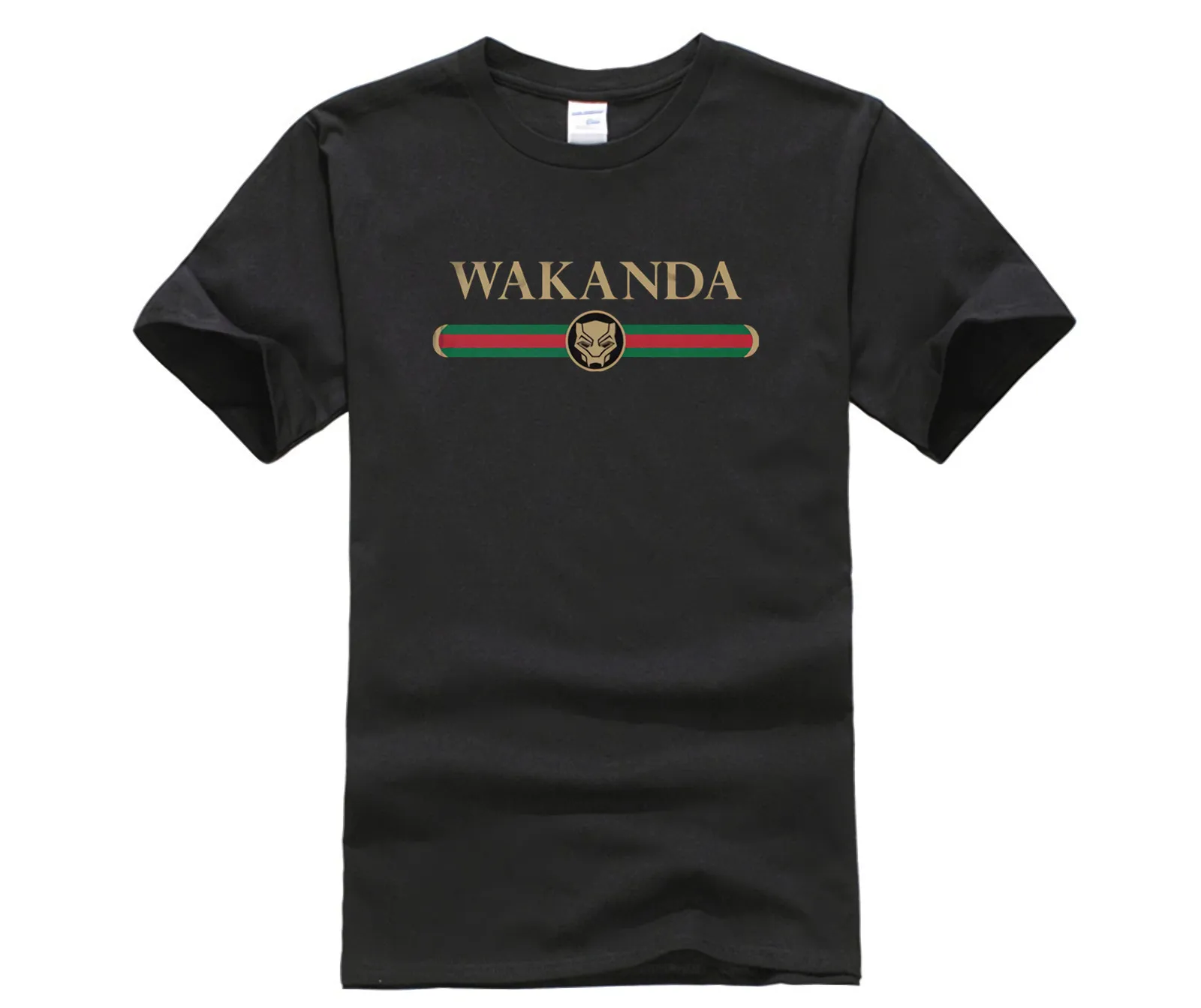 Модная креативная футболка с графическим рисунком топ логотипом Wakanda Мужская