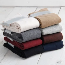 8Color Autumn And Winter High Quality Knitted Socks Cotton Long Over Knee Fashion Leisure Flat Warm Thigh Women