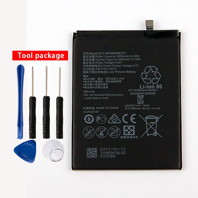 Original Huawei phone Battery for Huawei mate 9 MHA AL00 mate9 pro 4000mAhin Mobile Phone