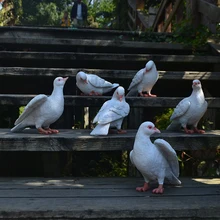 Смола Моделирование имитация голубь микро ландшафтного дизайна принадлежности открытый внутренний дворик украшения