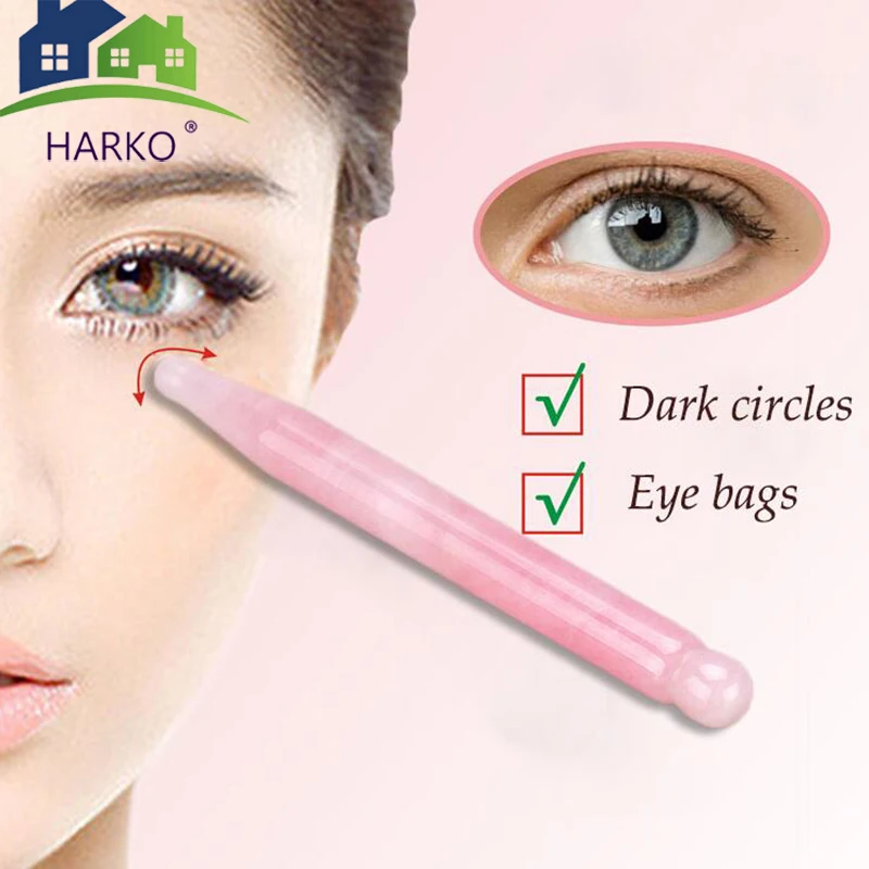 2pcs Jade Roller Massager Facial Skin Care Tools Stone Massage Anti Eye