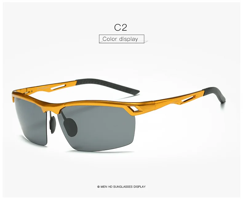Civichic Полуободковые Ночное видение очки аль-mg поляризованные Солнцезащитные очки для женщин Открытый Óculos De Sol Вождения Очки Hipster очки E175