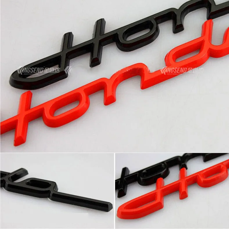 

Handwriting Font Signature Style Letters Emblem for Honda Fit Civic Accord Car Styling Trunk Logo Badge Sticker Chrome Black Red
