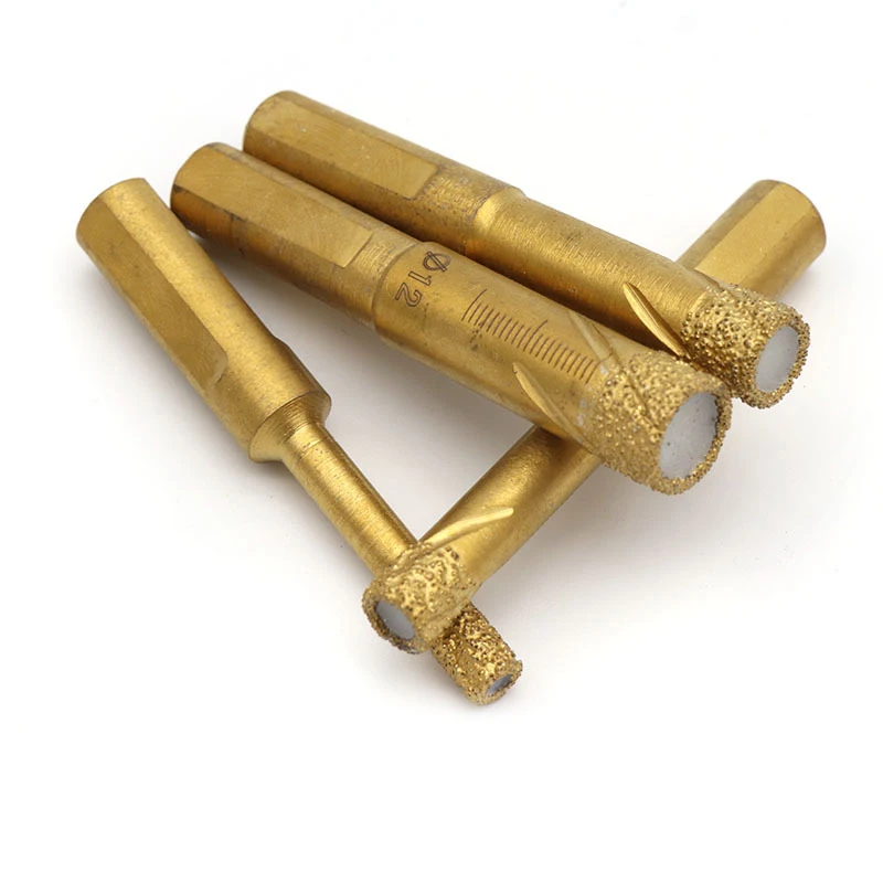 4Pcs/Set Dry Diamond Drill Bits For Porcelain Granite Tile Glass Ceramics Marble 6Mm-12Mm