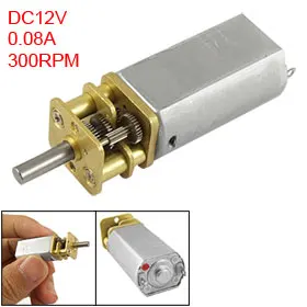 

Uxcell(R) Hot Sale 1Pcs DC12V 0.08A 300RPM 6mm Shaft Speed Reducing DC Geared Motor for DIY
