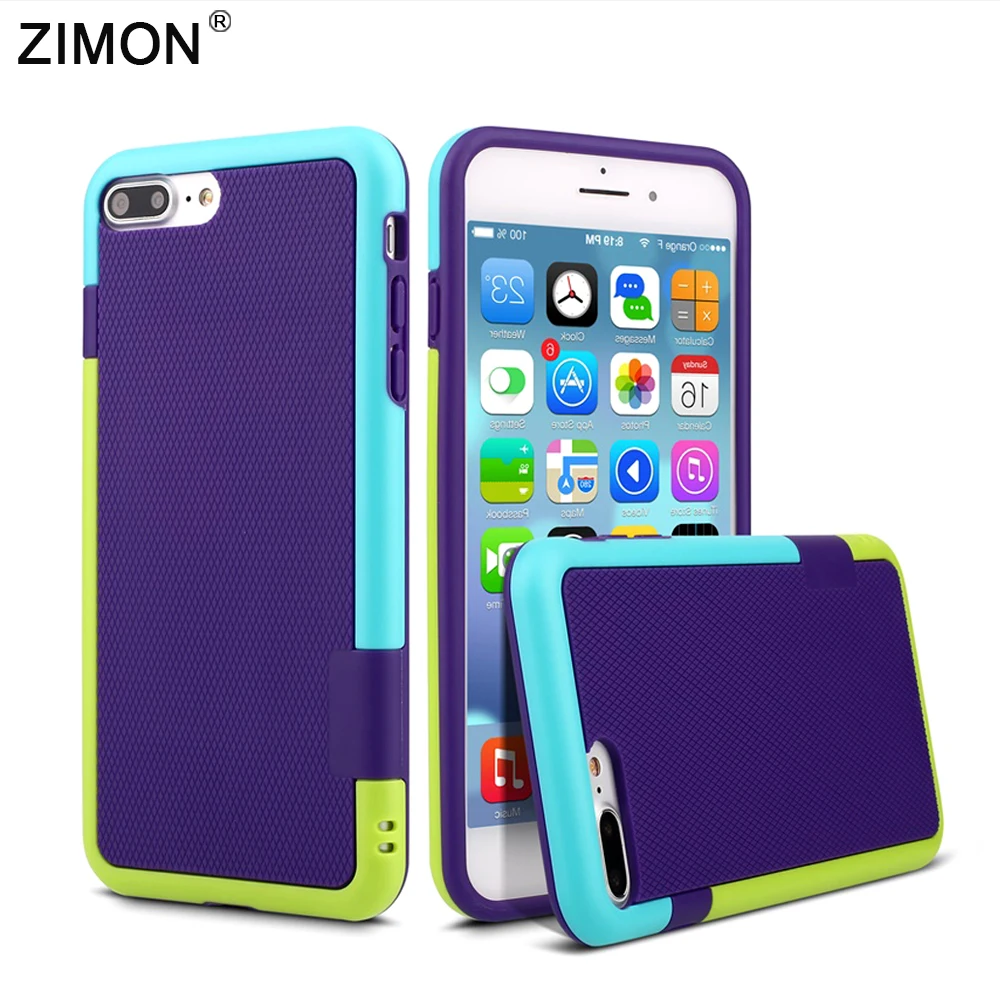  For iPhone 7 Case Matte ARMOR Silicone Hybrid Gel Soft Cover For Apple iPhone 5 5S SE 6 6S Plus Case Brand Original Phone Bags 