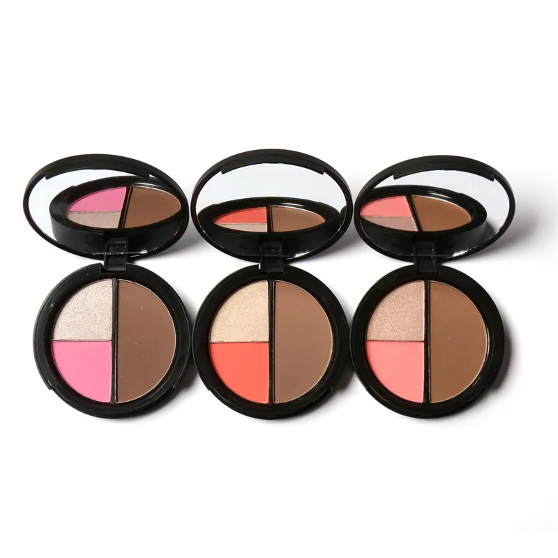 Focallure 3 Colors Shimmer Bronzers and Highlighters Powder Makeup
