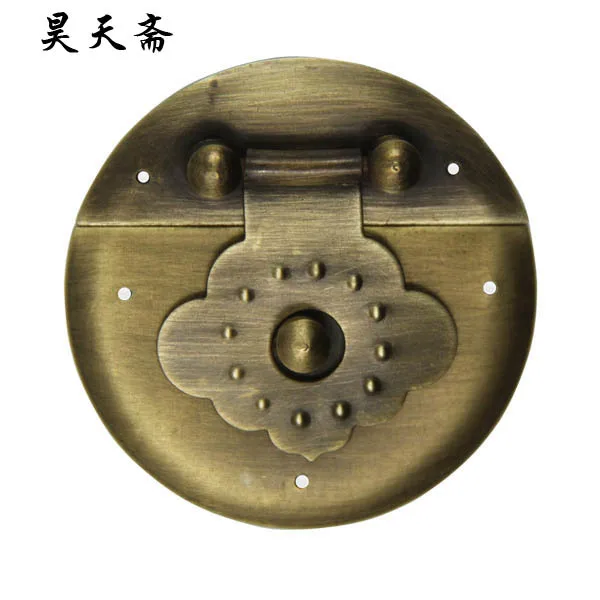 

[Haotian vegetarian] Ming and Qing antique furniture, copper fittings copper box buckle copper box lock HTN-070