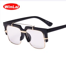 Winla, новинка, модные квадратные очки, прозрачные очки, двойной мост, Ретро стиль, оптические линзы, очки, стильный Lunette WL1012