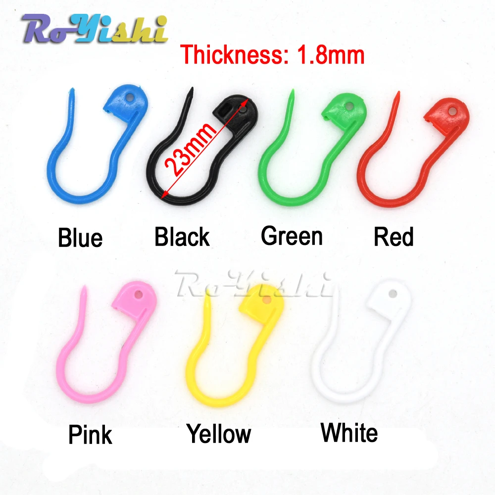 Colorful Plastic Safety Pins 7/8"Length For Label Tags Fasteners Charms Baby Shower sewing pins