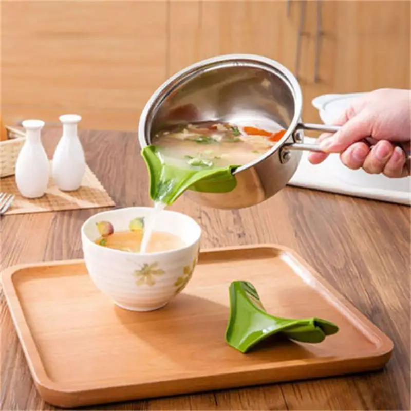 Kitchen Silicone Soup Funnel Home Gadget Tools Water Deflector Cooking Tool New 