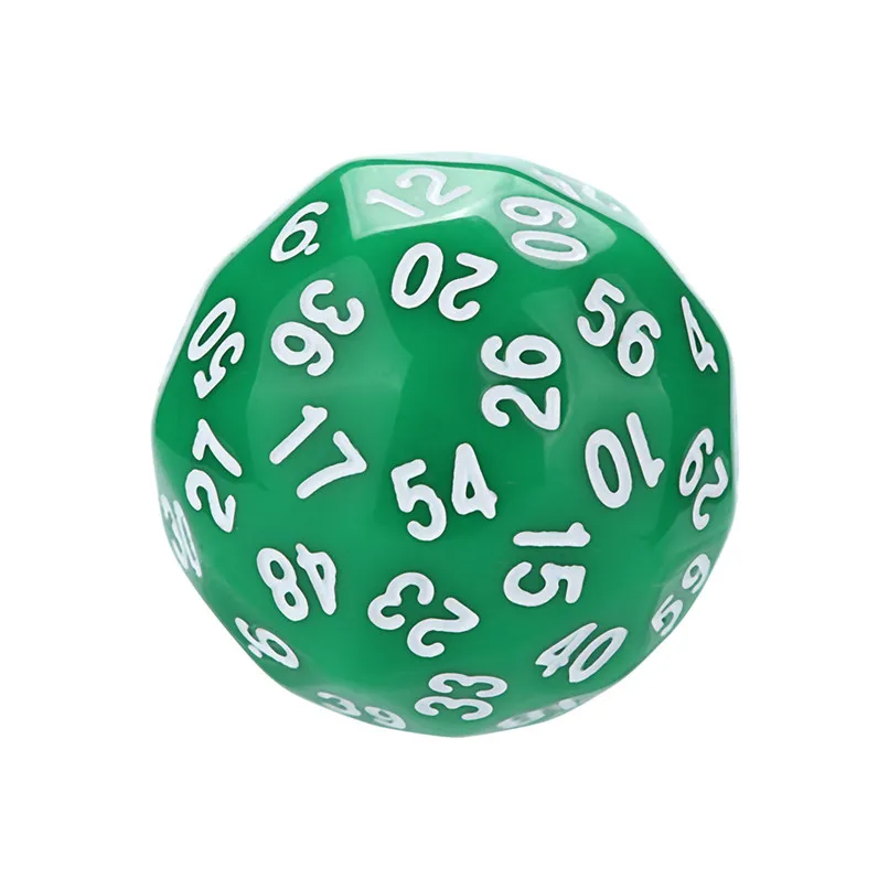 1Pcs 60 face Dice For Game Dungeons & Dragons Polyhedral D60 Multi Sided Acrylic Dice gift for TRPG game lovers #2N23 (3)