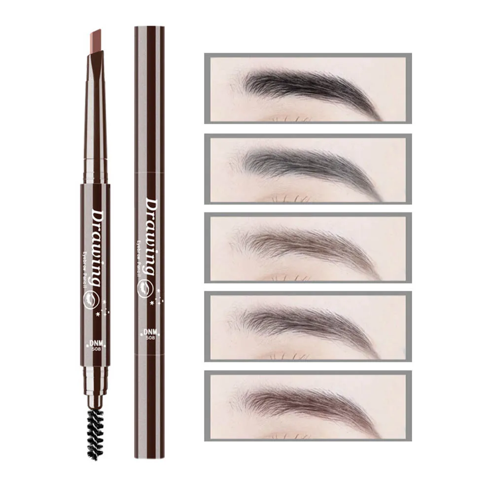 

Double Ended Long Lasting Natural Gentle Eyebrow Pencil Waterproof No Blooming Rotatable Triangle Eye Brow Pen