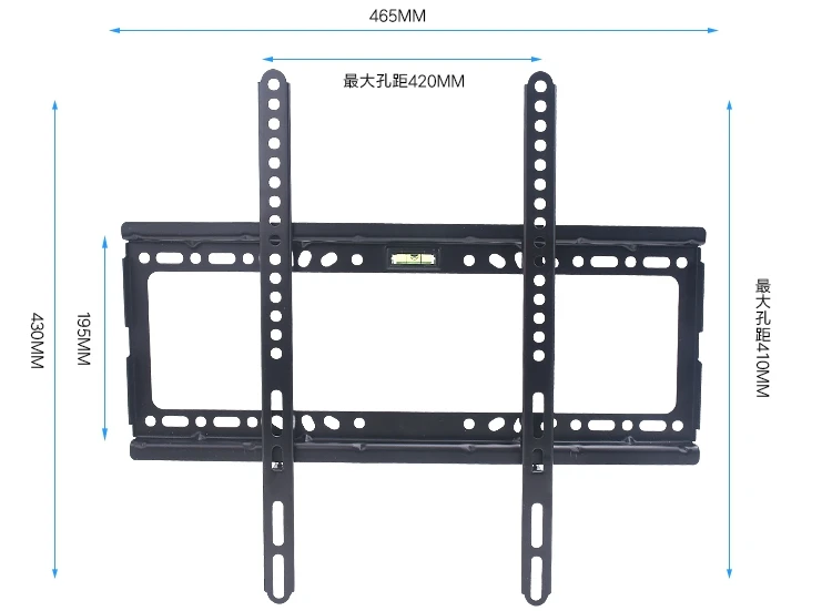 Универсальный ТВ настенный кронштейн регулируемый поддон фиксированный плоский ТВ-стенд держатель для большинства 14~ 70 дюймов HD ТВ плоский телевизор